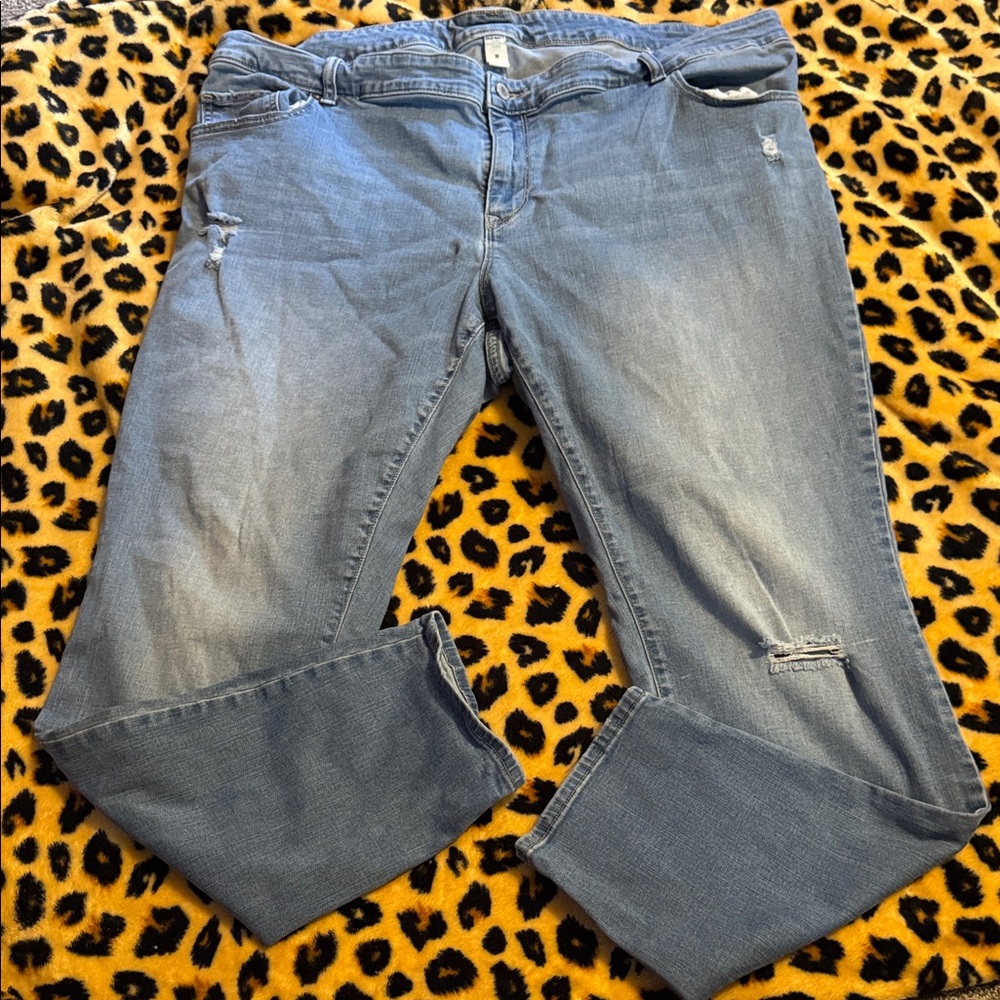 Stylish Blue Plus Size Women’s Jeans